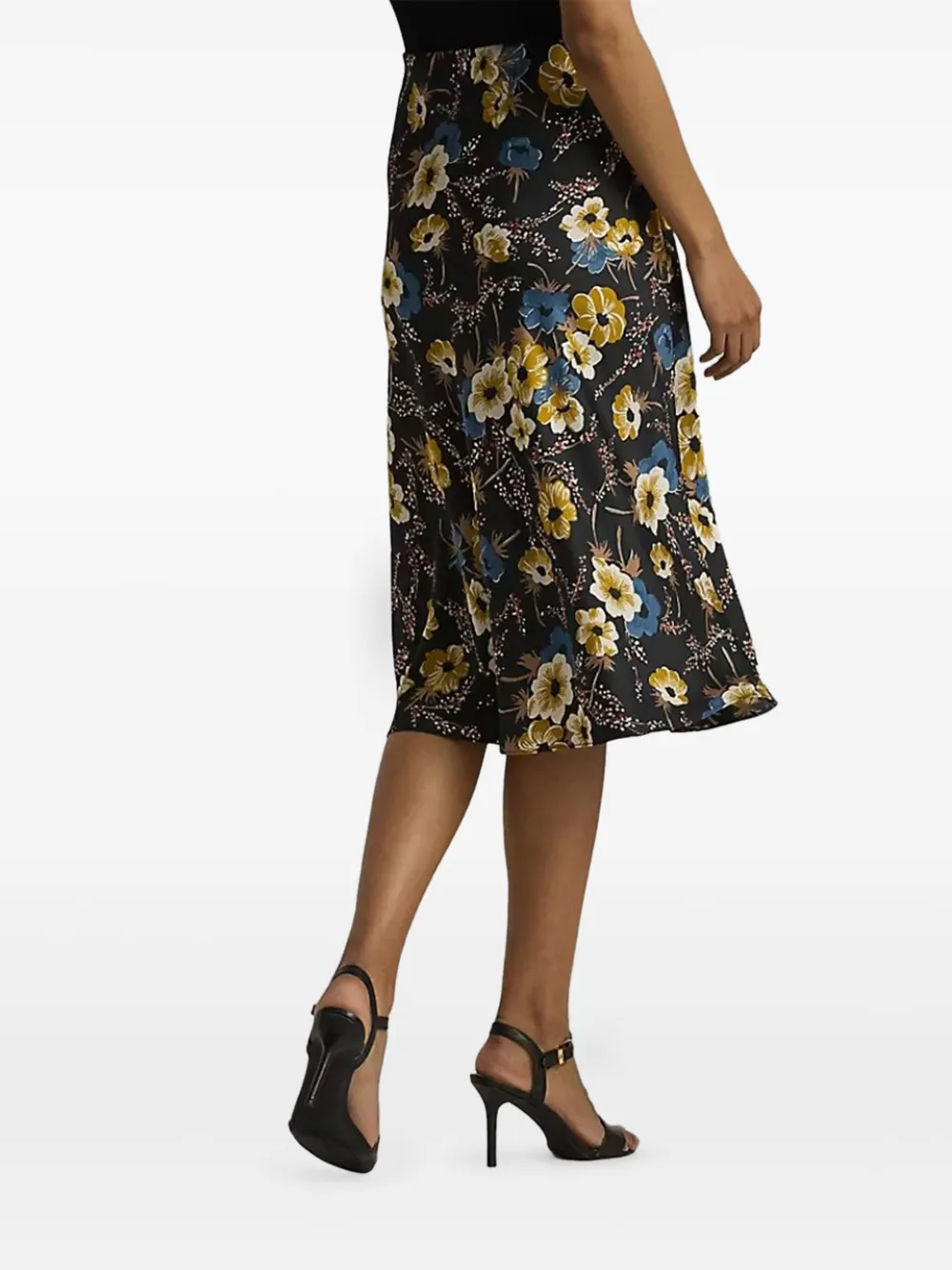 Lauren Ralph Lauren Rok met bloemenprint en uitgesneden details Zwart