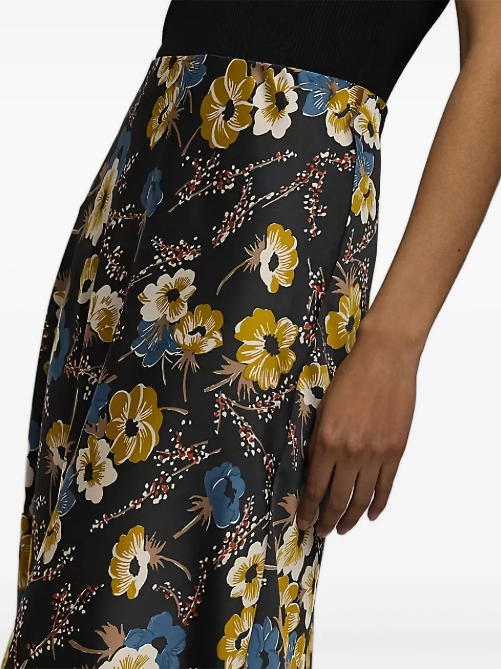 Lauren Ralph Lauren Rok met bloemenprint en uitgesneden details Zwart