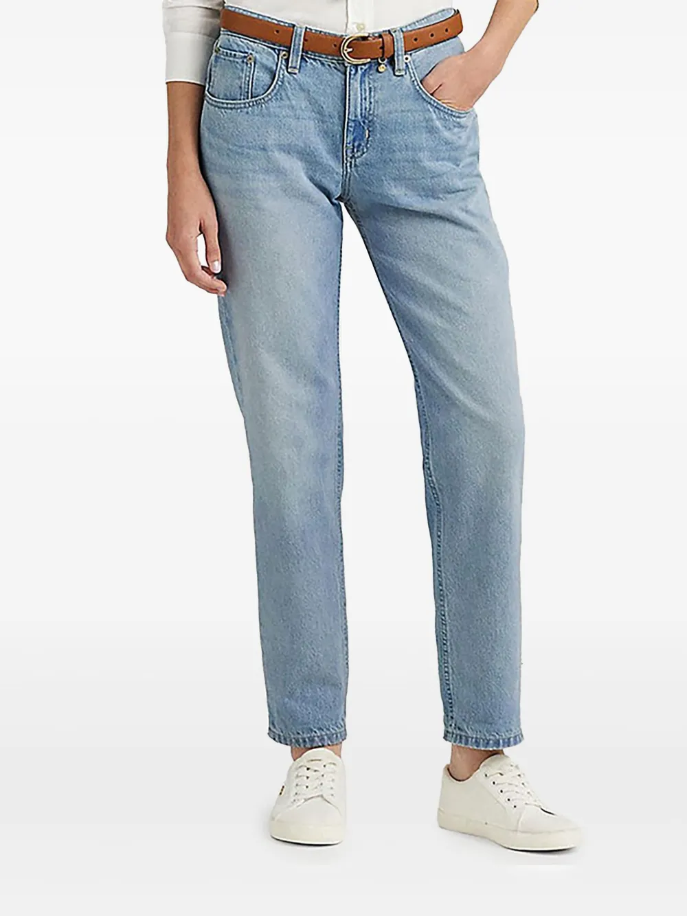 logo-patch jeans