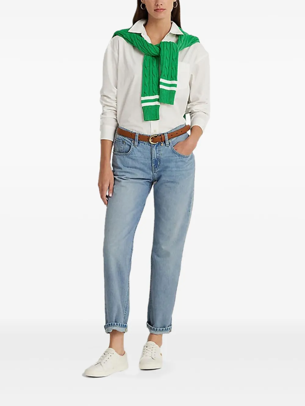 Lauren Ralph Lauren Jeans met logopatch - Blauw