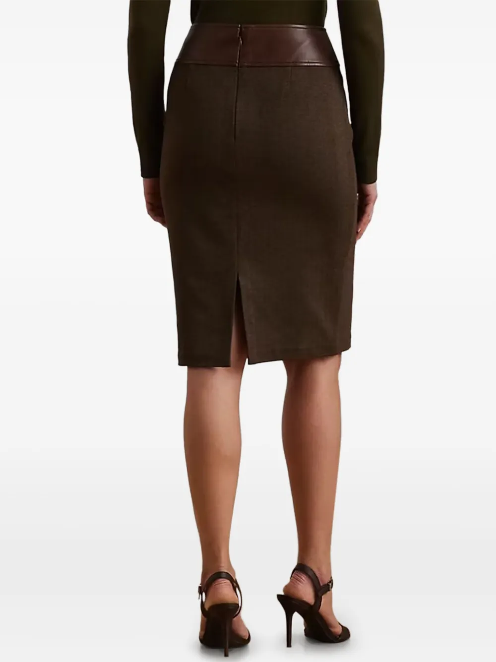 Lauren Ralph Lauren Kokerrok met gesp Bruin