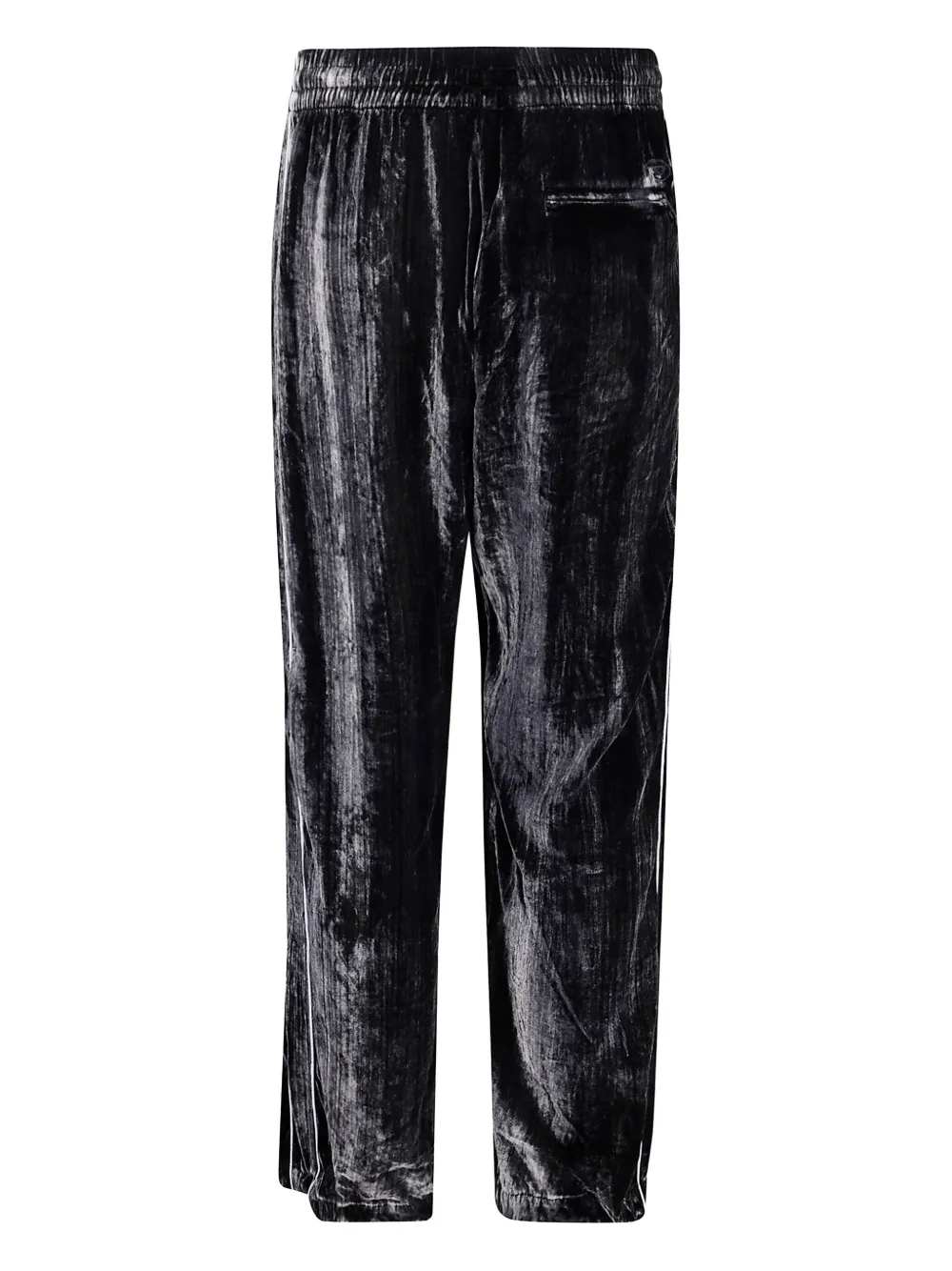 Diesel P-Hay velvet-striped track pants Zwart