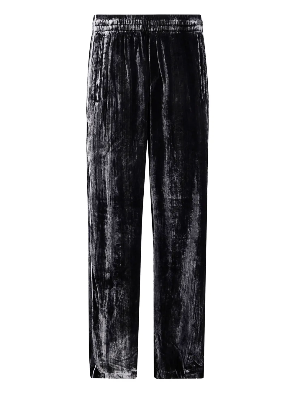 Diesel P-Hay velvet-striped track pants Zwart