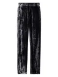 Diesel P-Hay velvet-striped track pants - Black