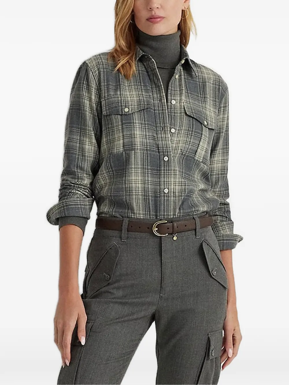 Lauren Ralph Lauren Camicia a quadri - Grigio