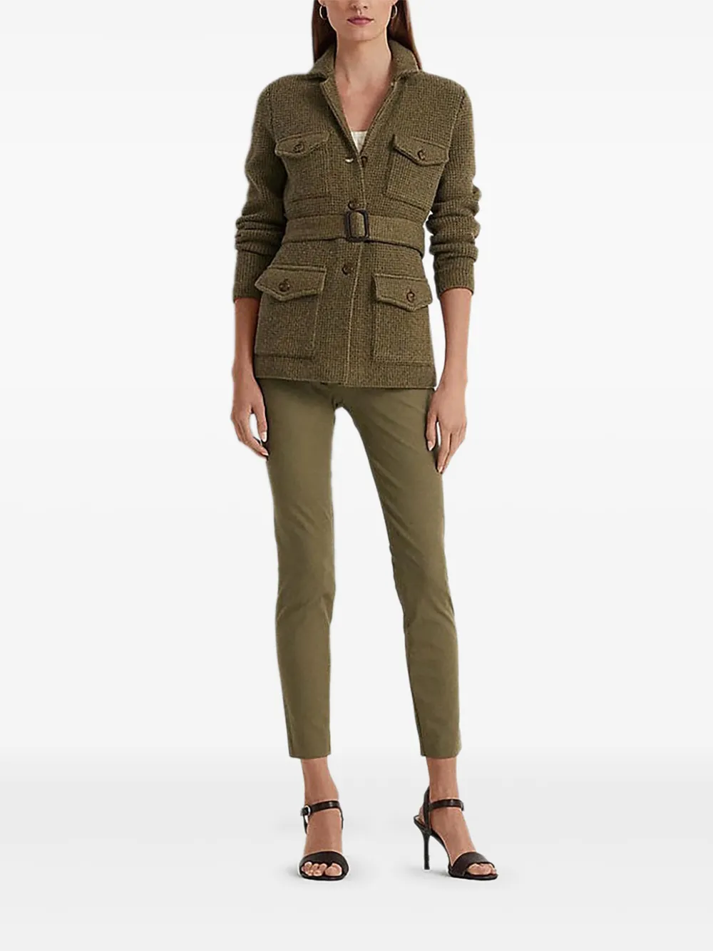 Lauren Ralph Lauren side-zip trousers Groen