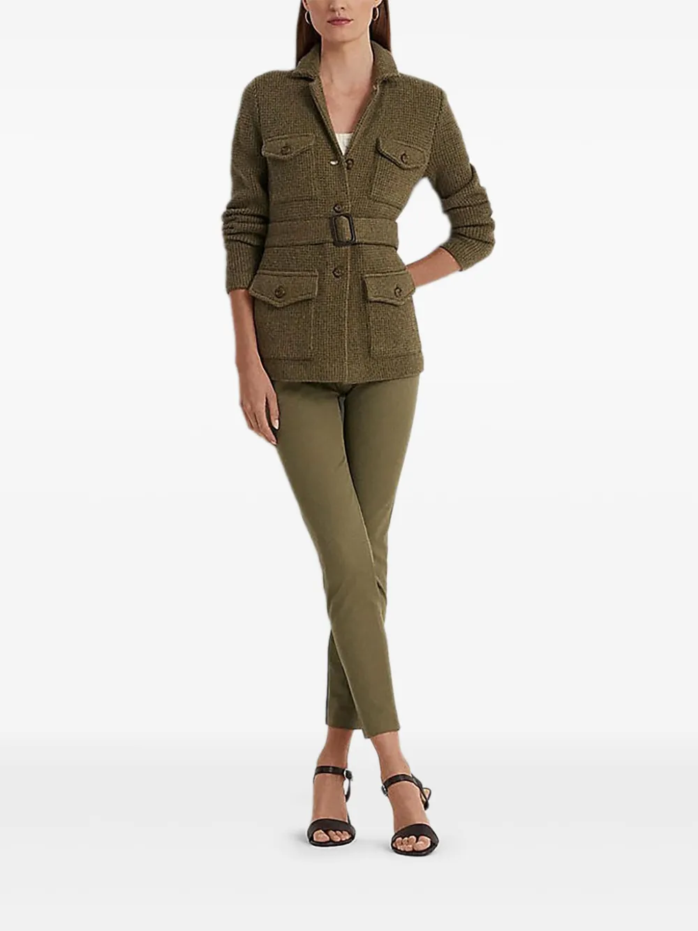 Lauren Ralph Lauren side-zip trousers Groen