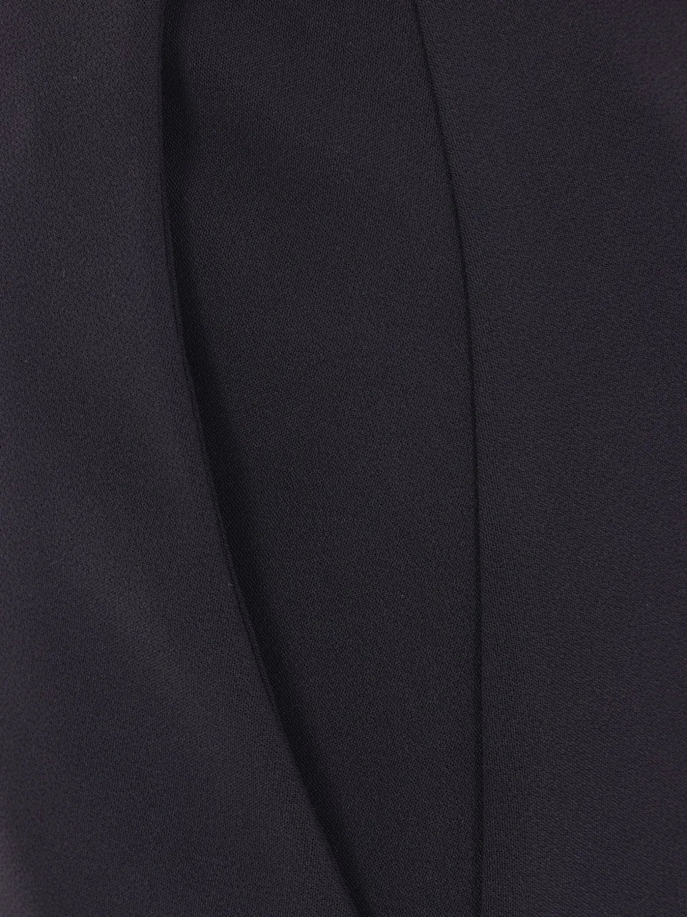 Elisabetta Franchi logo-ribbon midi skirt Zwart
