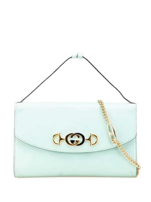 Gucci Pre-owned 2016-2025 Small Leather Zumi Satchel in Green