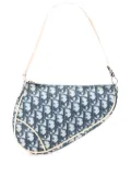Christian Dior Pre-Owned 2002 Mini Diorissimo Canvas Saddle Pochette shoulder bag - Blue
