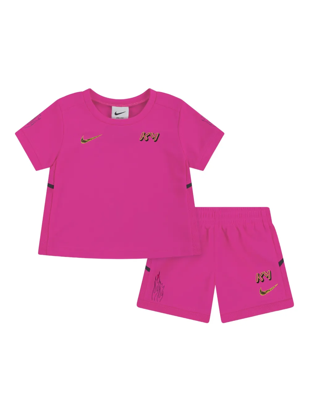 Nike Kids logo-print shorts (pack of two) Roze