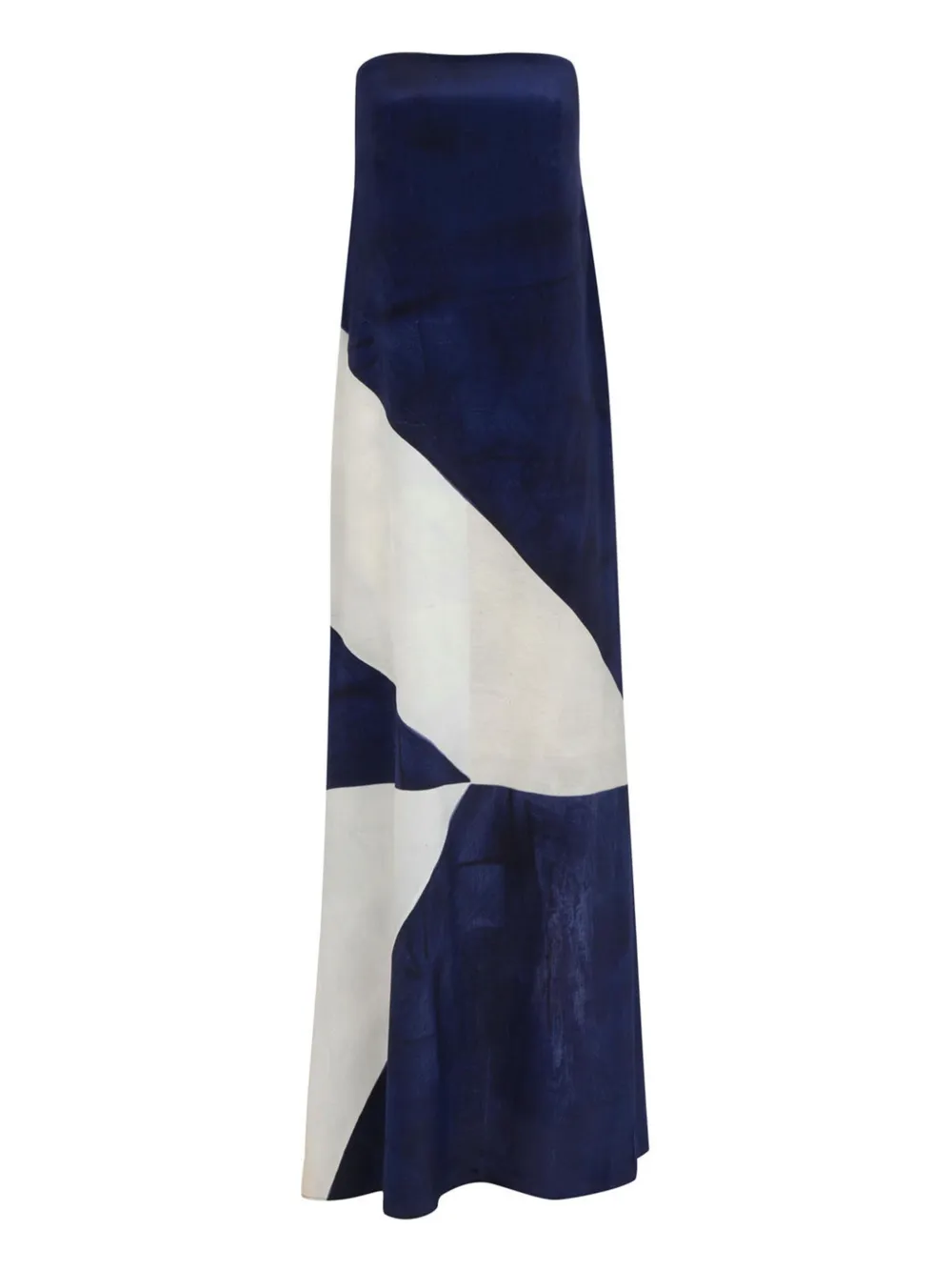 Lenny Niemeyer abstract-print strapless maxi dress - ホワイト Lenny Niemeyer abstract-print strapless maxi dress - ホワイト