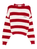Fiorucci striped crew-neck jumper - Red