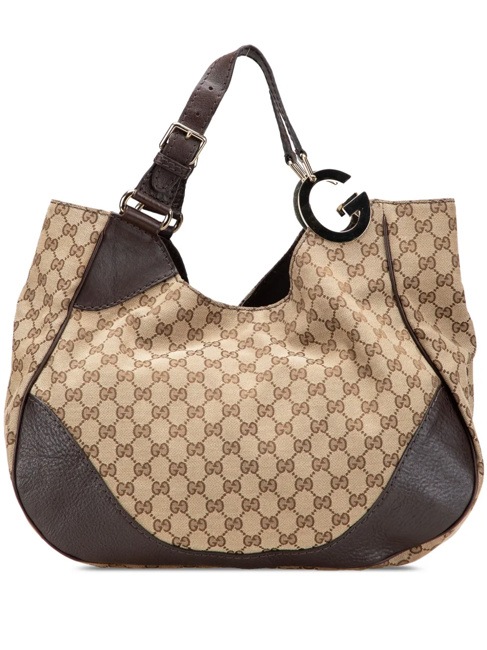 Gucci Pre-Owned 2000-2015 GGキャンバス シャーロット トートバッグ - ブラウン Gucci Pre-Owned 2000-2015 GGキャンバス シャーロット トートバッグ - ブラウン