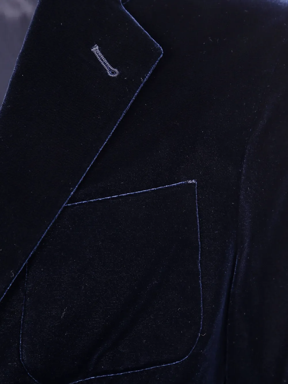 Giorgio Armani velvet blazer Blauw