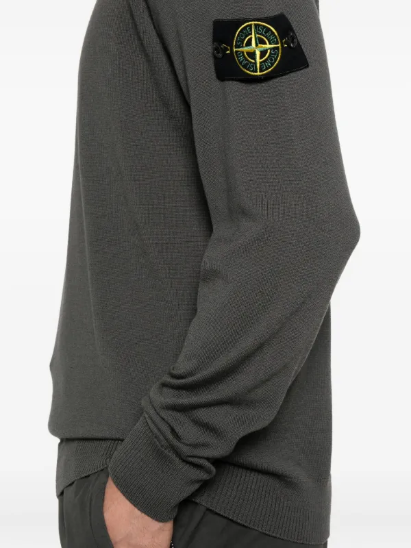 Stone Island コンパスバッジ セーター | グレー | FARFETCH JP