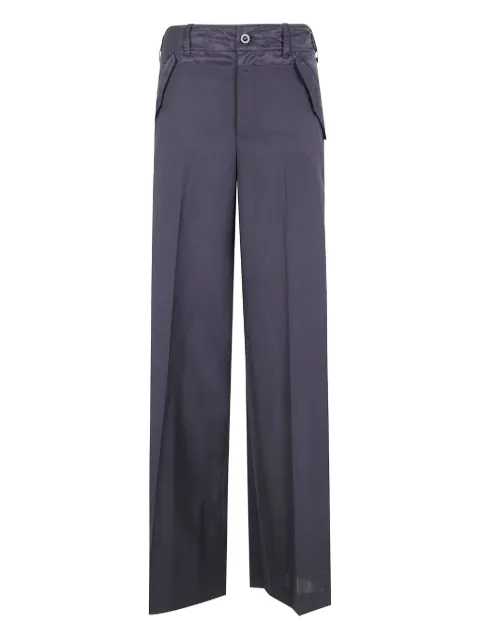 sacai belted panelled trousers