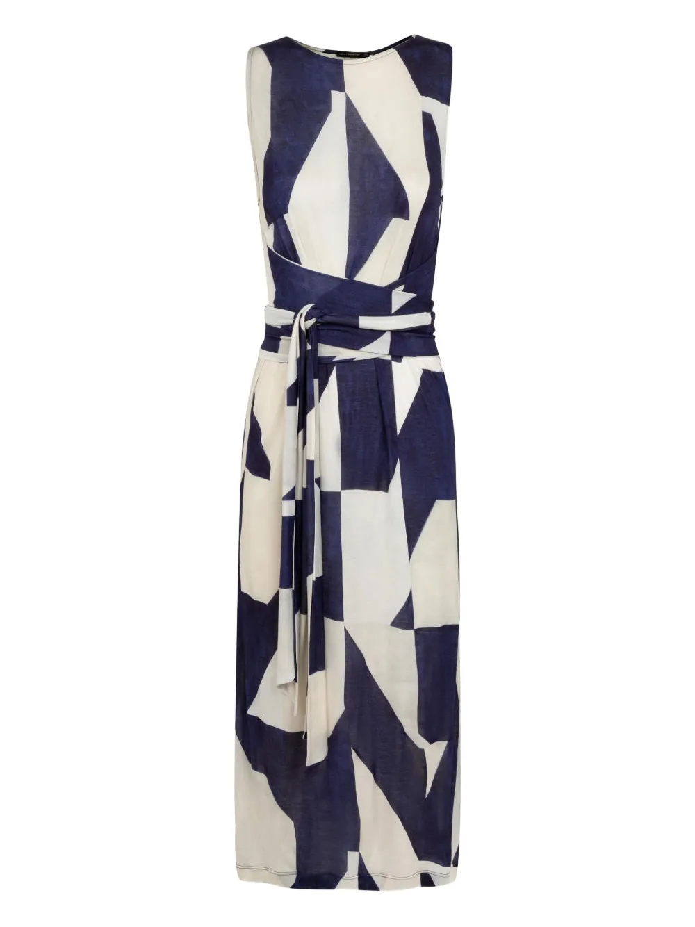 Lenny Niemeyer Vestido midi com estampa abstrata e cinto | Branco | Image 1