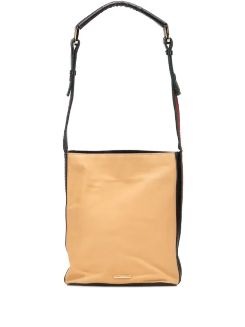 Gucci Pre-Owned Web 帆布单肩包（2000-2015年典藏款）