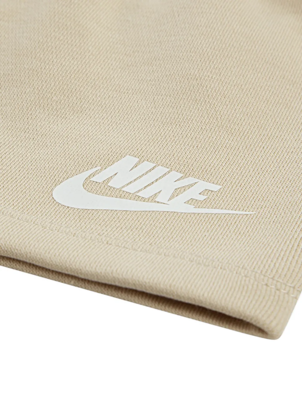 Nike Kids Twee paar shorts met logoprint Beige