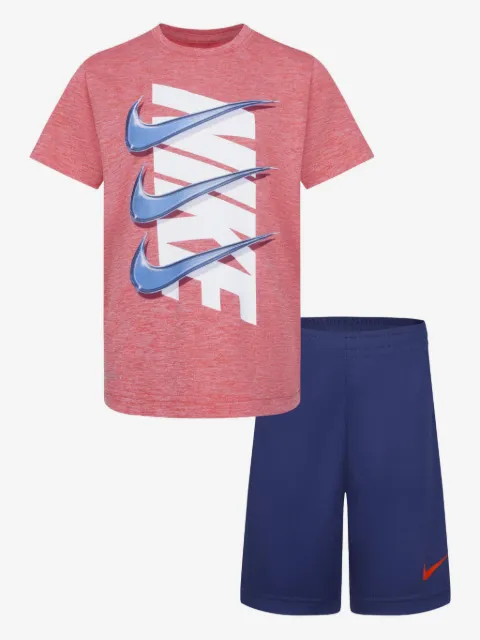 Nike Kids logo-print short set