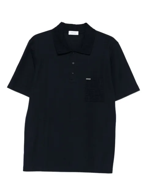 Ferragamo logo-plaque polo shirt