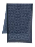 Ferragamo geometric-pattern scarf - Blue