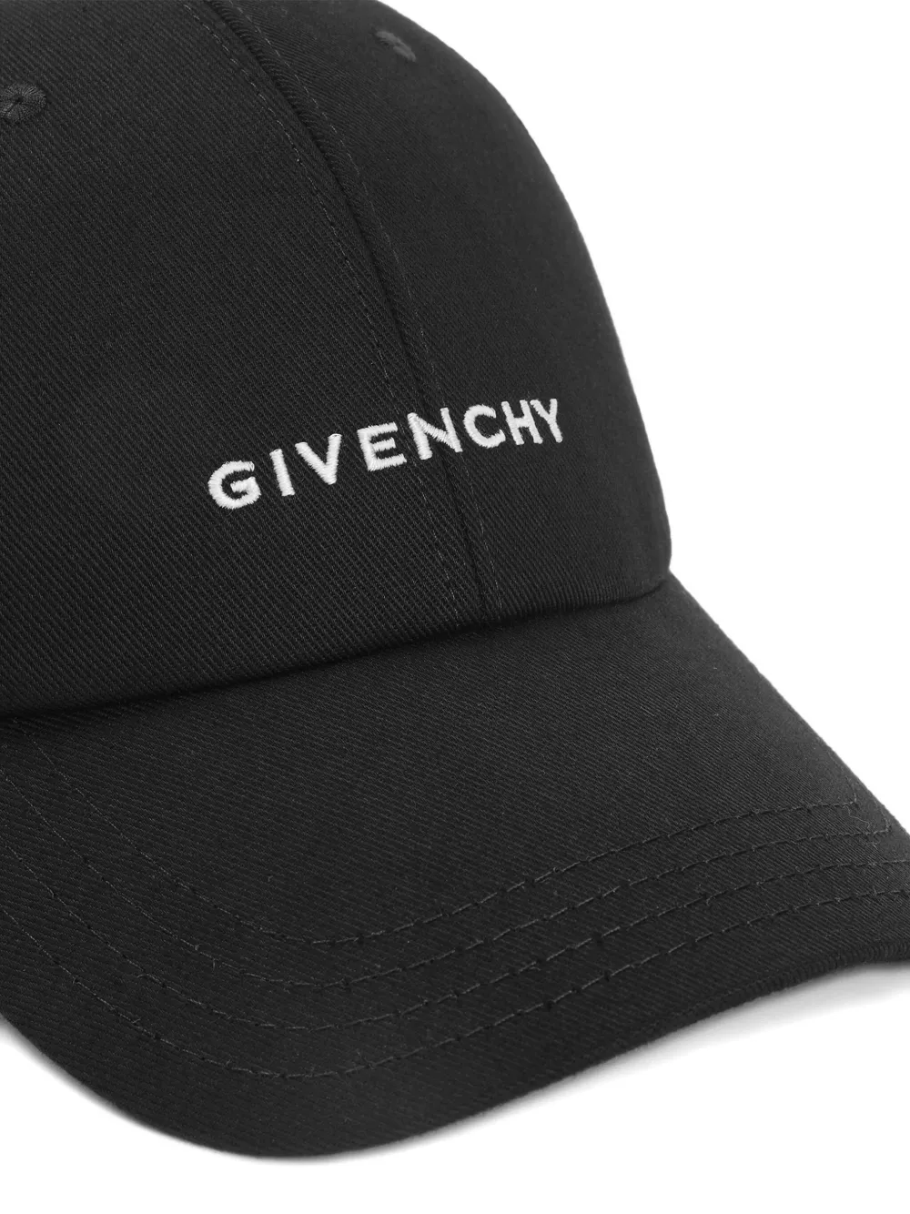 Givenchy logo-embroidered baseball cap Zwart
