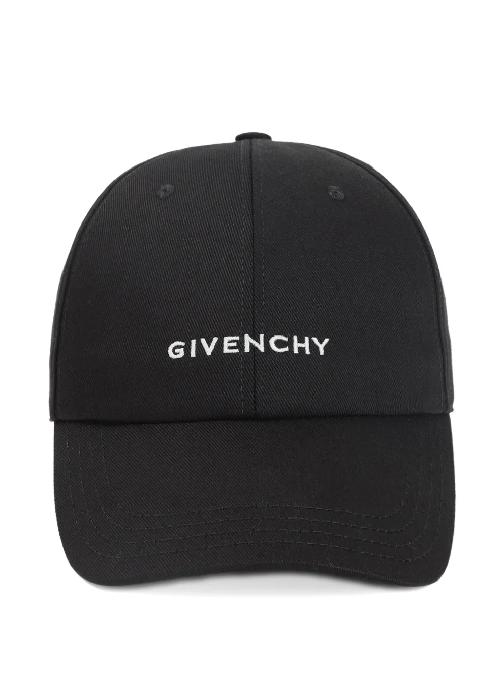 Givenchy logo-embroidered baseball cap Zwart