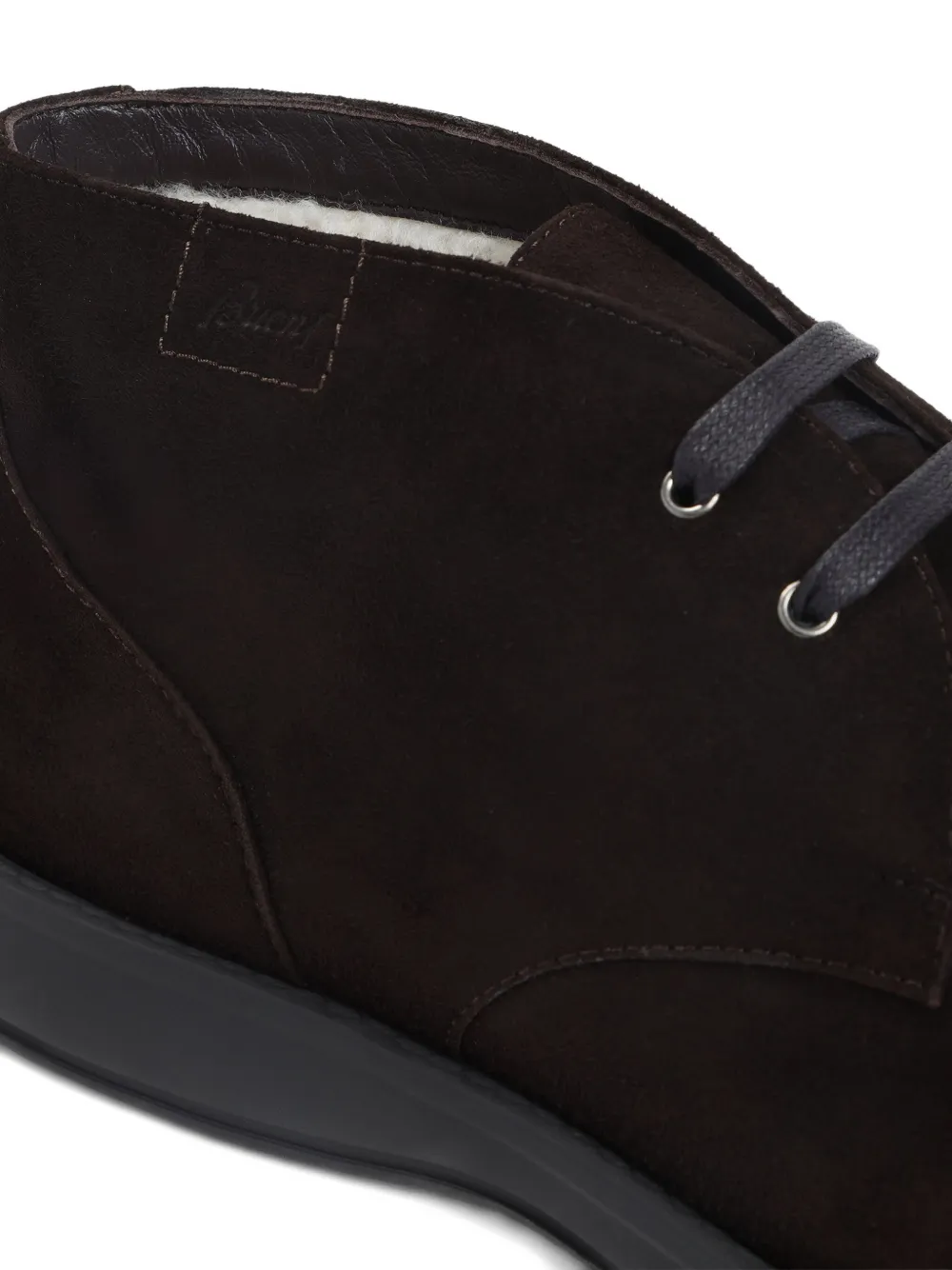 Brioni suede lace-up desert boots Brown