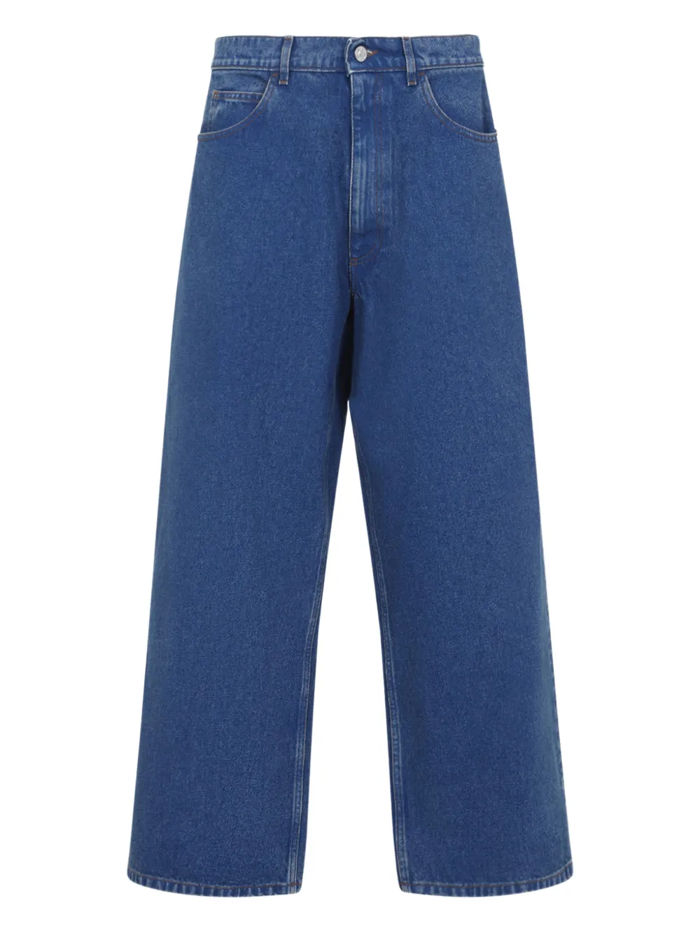 Marni logo-patch jeans Blauw