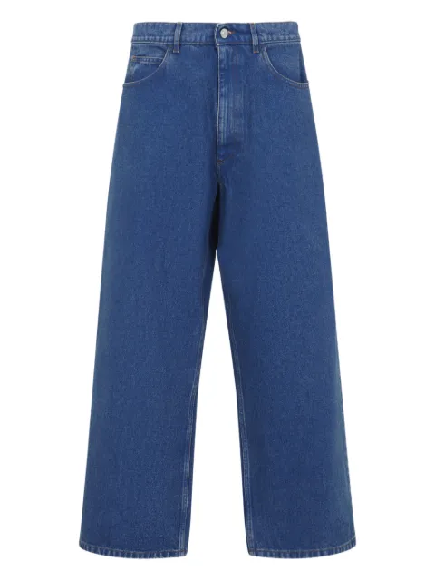 Marni logo-patch jeans