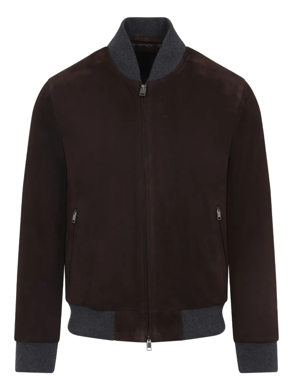 Brioni suede bomber jacket Bruin