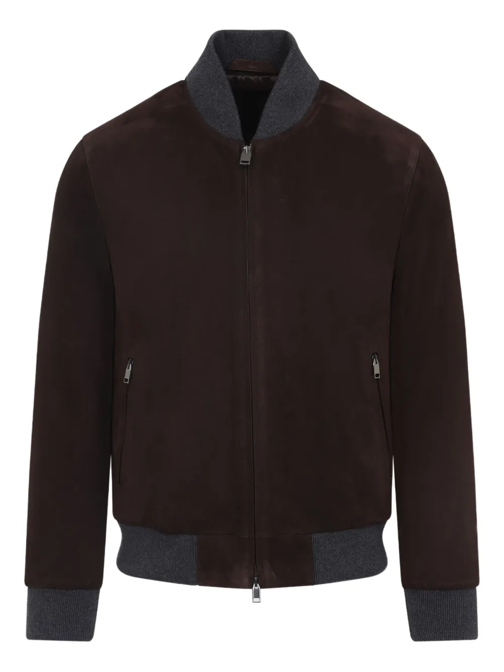 Brioni suede bomber jacket Bruin