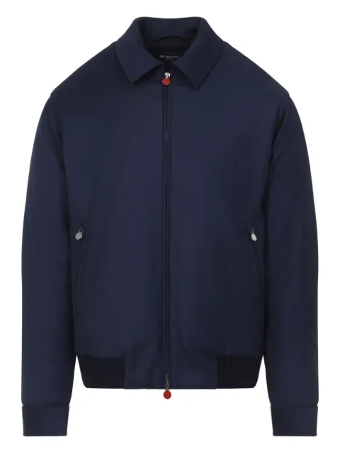 Kiton zip-fastening wool jacket