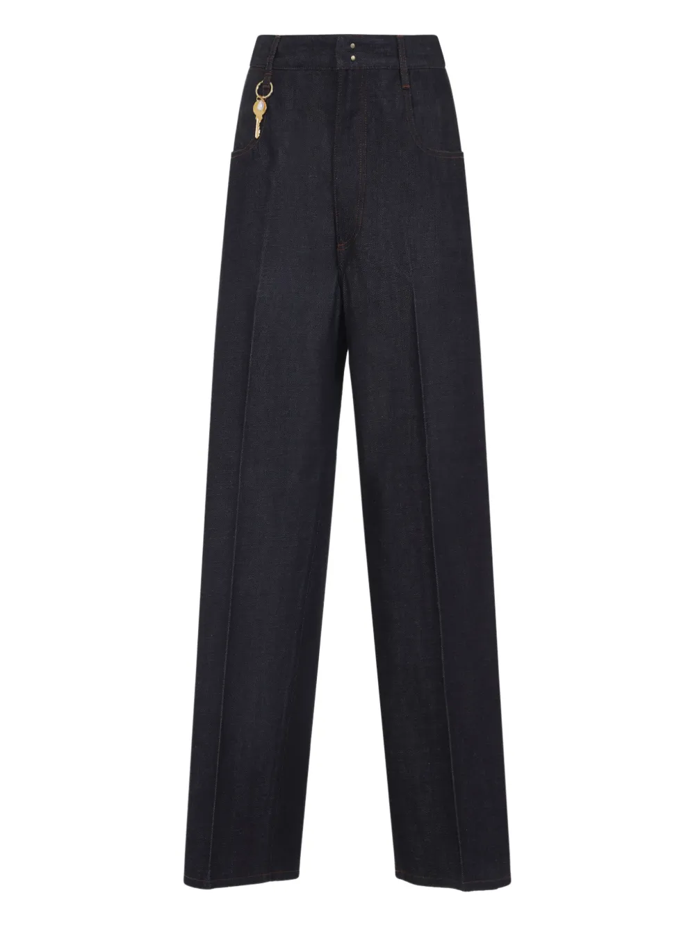 Carven key-charm cotton jeans - ブルー Carven key-charm cotton jeans - ブルー