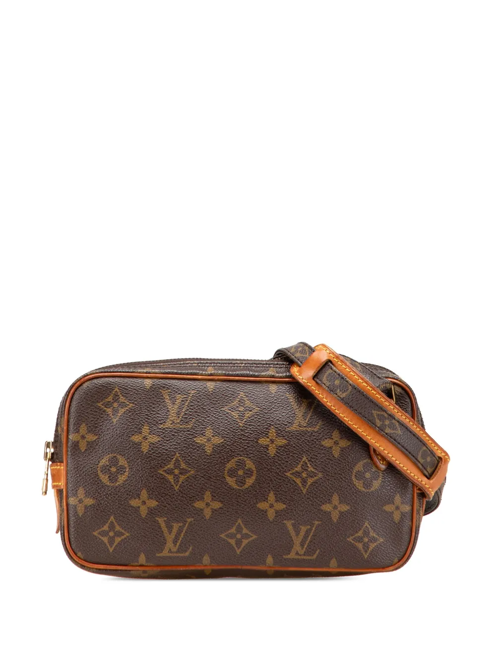 Louis Vuitton Pre-Owned 1991 モノグラム ポシェット マルリー バンドリエール ショルダーバッグ - ブラウン Louis Vuitton Pre-Owned 1991 モノグラム ポシェット マルリー バンドリエール ショルダーバッグ - ブラウン
