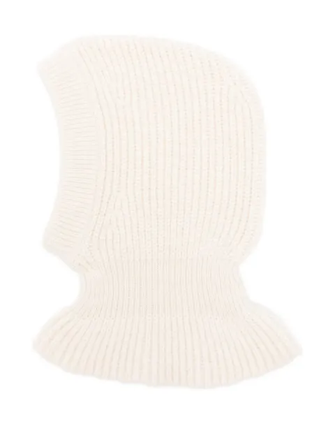 LEMAIRE ribbed-knit wool balaclava