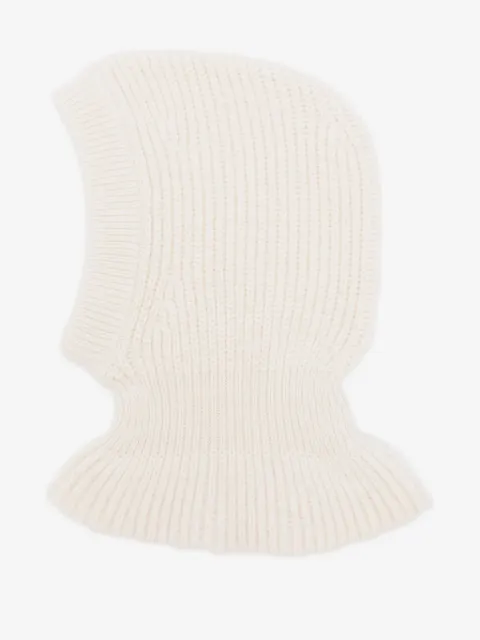 LEMAIRE ribbed-knit wool balaclava