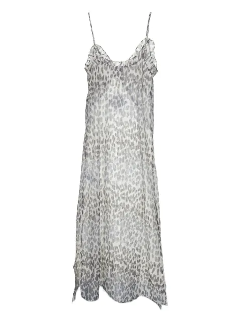 Baum Und Pferdgarten Alvine leopard-print ruffled dress