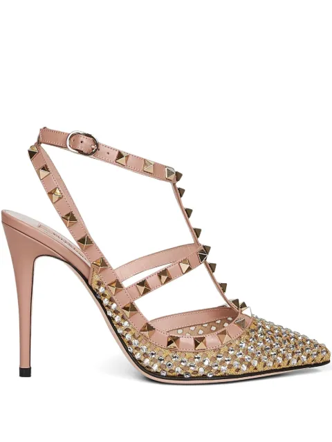 Valentino Garavani 100mm rhinestone-embellished pumps