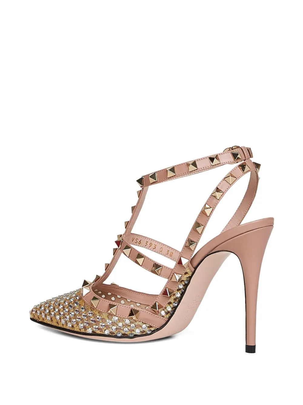 Valentino Garavani 100mm rhinestone-embellished pumps Pink
