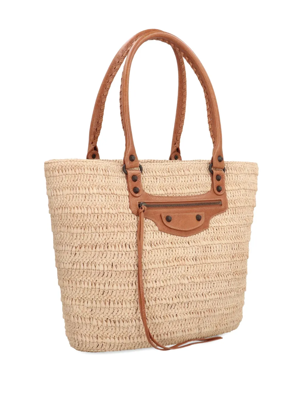 Balenciaga small Le City Basket tote bag Beige