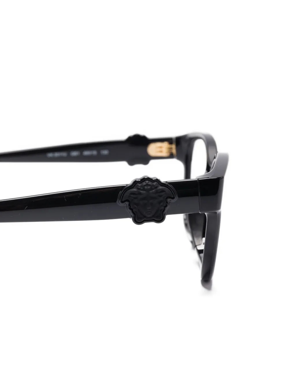 Versace Kids Medusa verfraaide zonnebril met cat-eye montuur Zwart