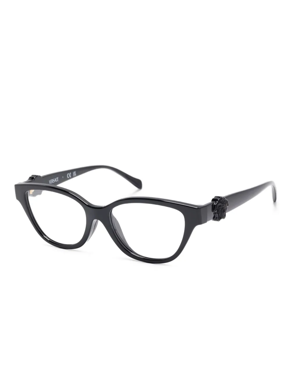 Versace Kids Medusa verfraaide zonnebril met cat-eye montuur Zwart
