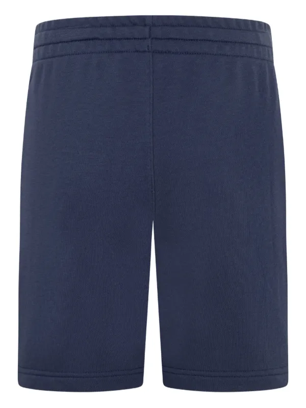 Converse Kids logo-patch Drawstring Shorts Blue FARFETCH SG