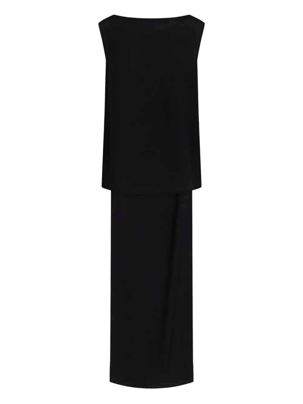 P.A.R.O.S.H. sleeveless silk blouse - Zwart