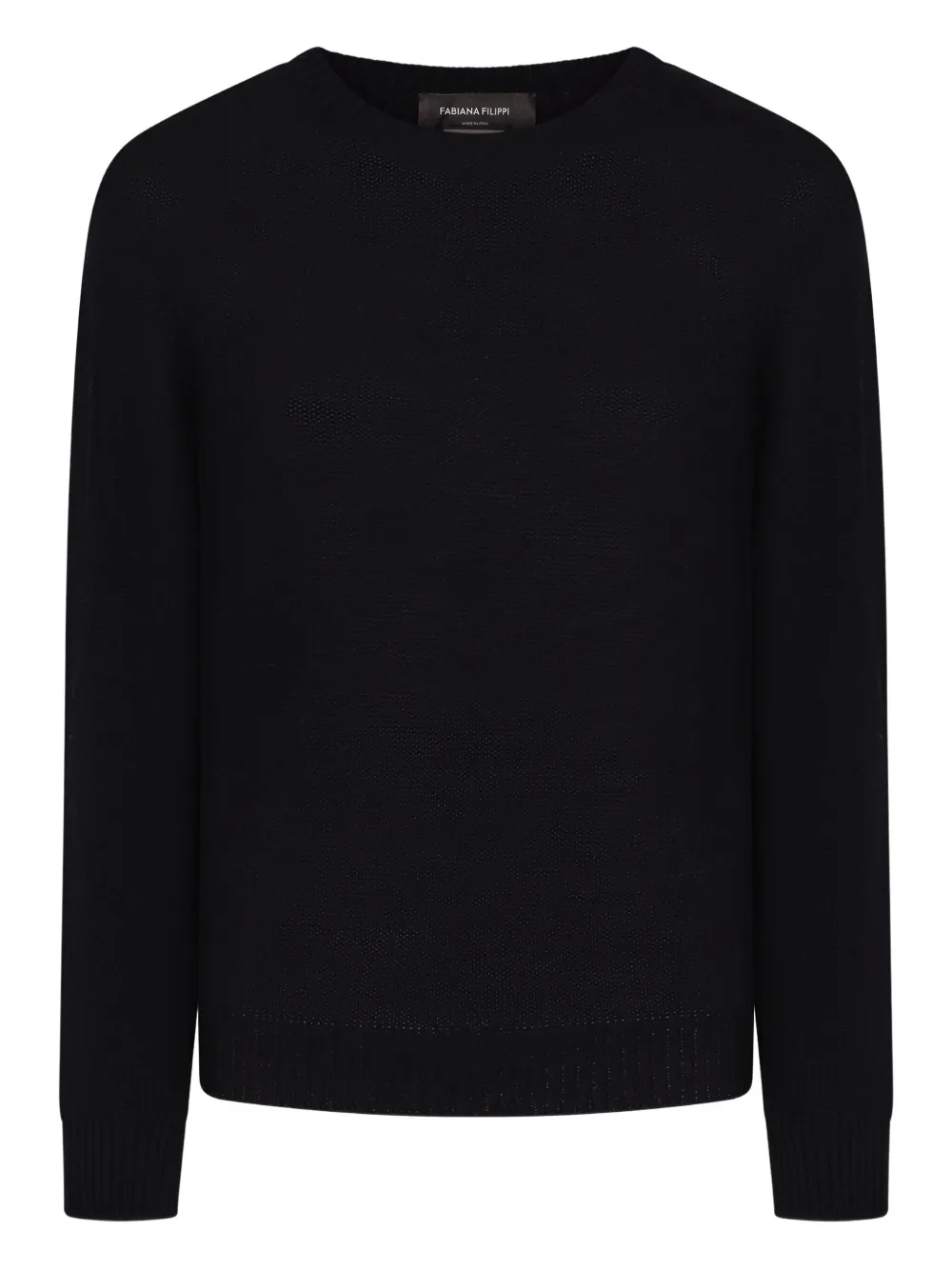 Fabiana Filippi knitted cashmere sweater Zwart
