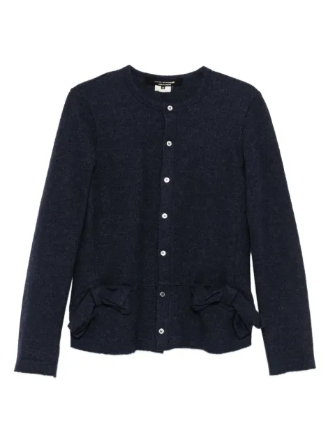 Junya Watanabe Comme des Garçons Pre-Owned 1990s bow-detail wool jacket