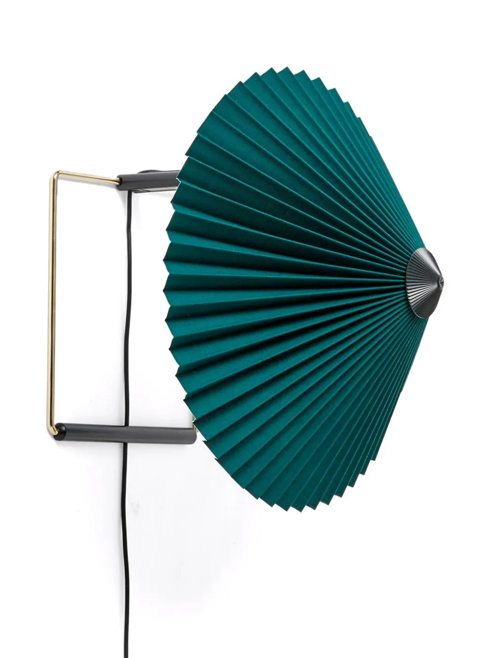 HAY pleated-shade wall lamp | Green | Image 1